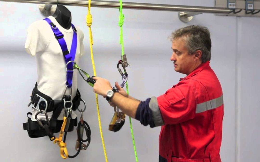 Proposed fall protection method for rope access